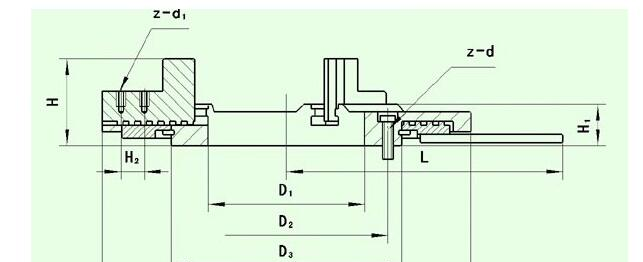Welding Chuck technical drawing