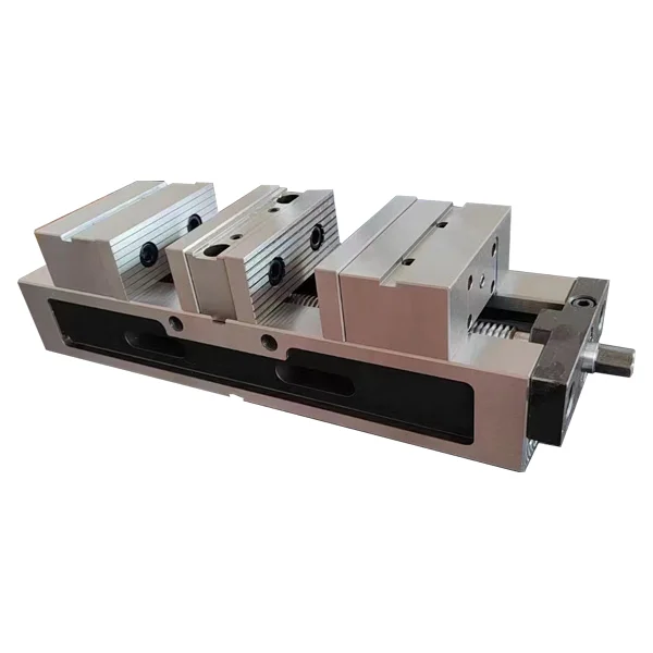 库来特双工位精密虎钳产品图