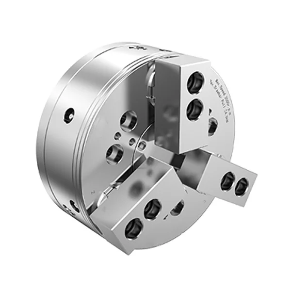 External clamping drawdown chuck for outside diameter pull-back clamping