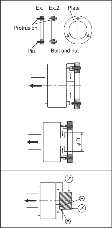 Soft jaw forming jig diagram for CNC lathe chuck jaw preparation